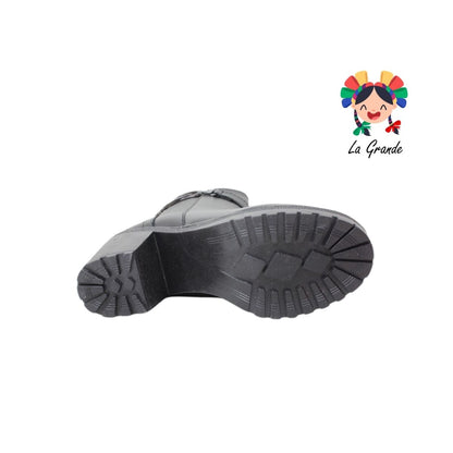 900 BRIANDA Negro Piel Bota para Dama