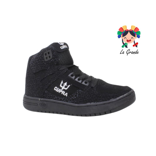 900 CUPRA Negro Araña Nobuck Tenis Casual Urban para Niña, Niño, Dama, Joven y Caballero