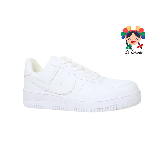 900 FRIDAYS Blanco Sint Tenis Escolar Niña,Niño,Dama y Joven