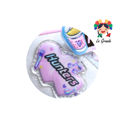 900 HUNTE ON KIDS Cielo Rosa Glitter Sint Tenis con Luces Led para Bebé, Niña y Niño