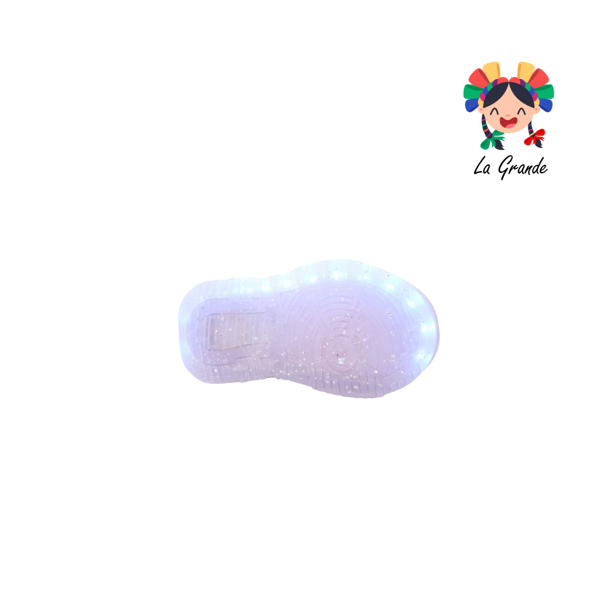 900 CAPI ON KIDS Lila Glitter Sint Tenis con Luces Led para Niña