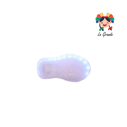 900 CAPI ON KIDS Lila Glitter Sint Tenis con Luces Led para Niña