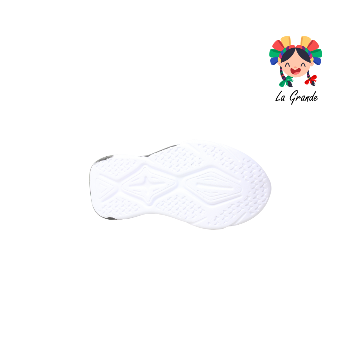 900 FON-VER Negro Blanco Tenis Deportivo para Niña y Niño