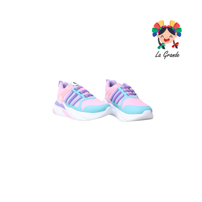 900 FON-VER Rosa Menta Tenis Deportivo para Niña