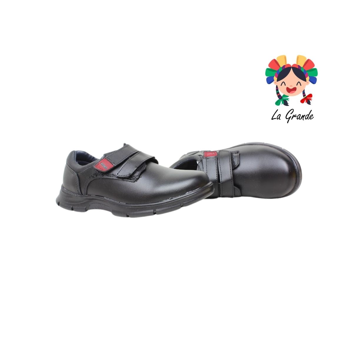 9010 BUGATY SHOES Negro Sint Zapato Escolar para Joven