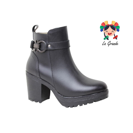 9018 CHELITAS Negro Piel Bota para Dama