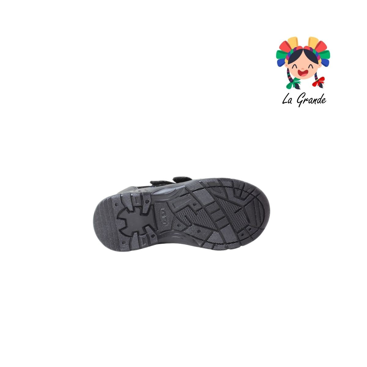 901 VELRA Negro Azul Zapato Escolar para Niño