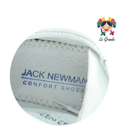 902 JACK NEWMAN Blanco Zapato Clínico para Caballero