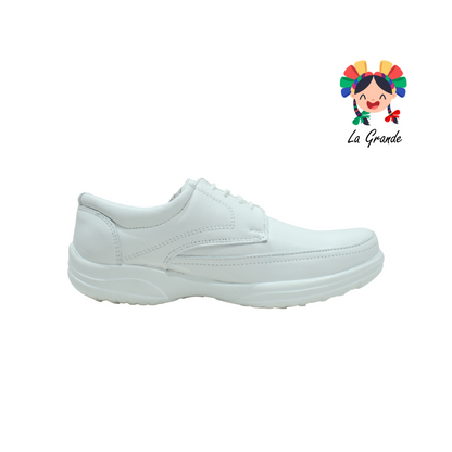 902 JACK NEWMAN Blanco Zapato Clínico para Caballero