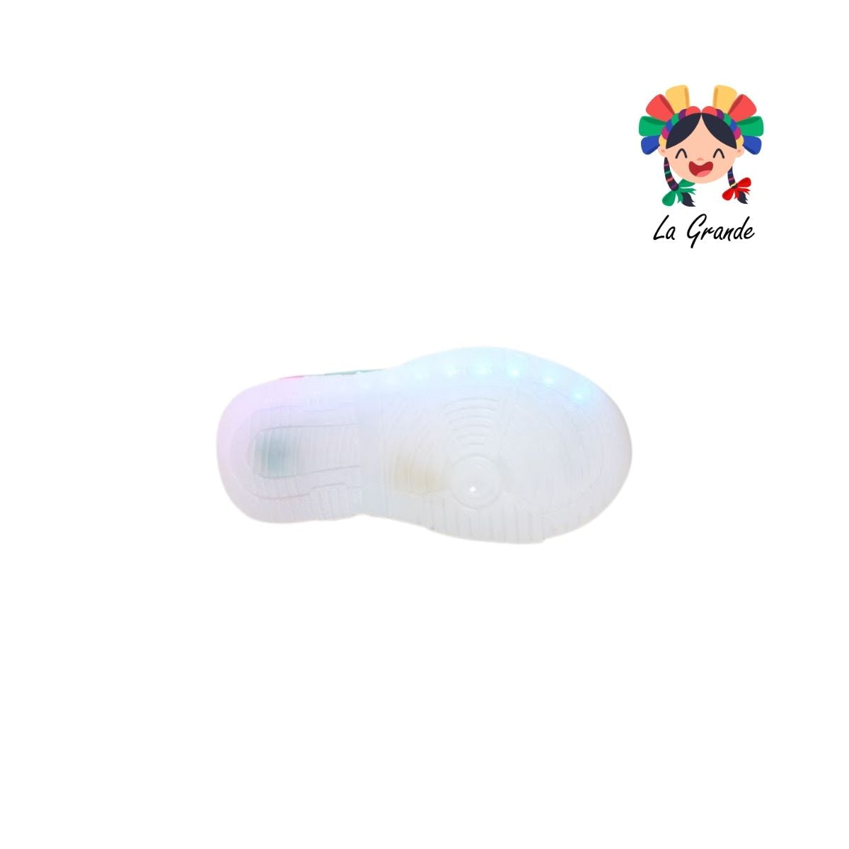905 ON KIDS Arcoiris Blanco Multi Sint Tenis con Luz Led para Niña