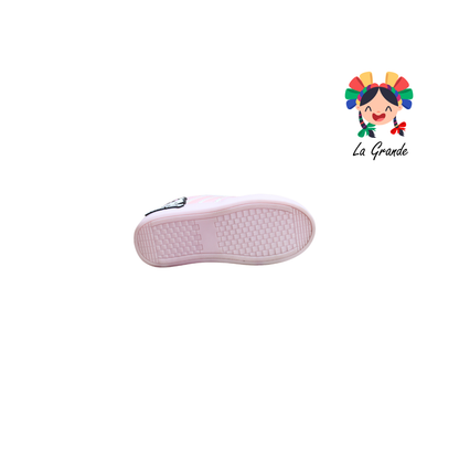V-040 VANNI CLUB Rosa Blanco Sintético Tenis Casual Para Niña