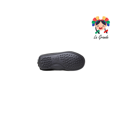 910 CUSTOM Negro Gamuza Zapato tipo Mocasín para Bebé