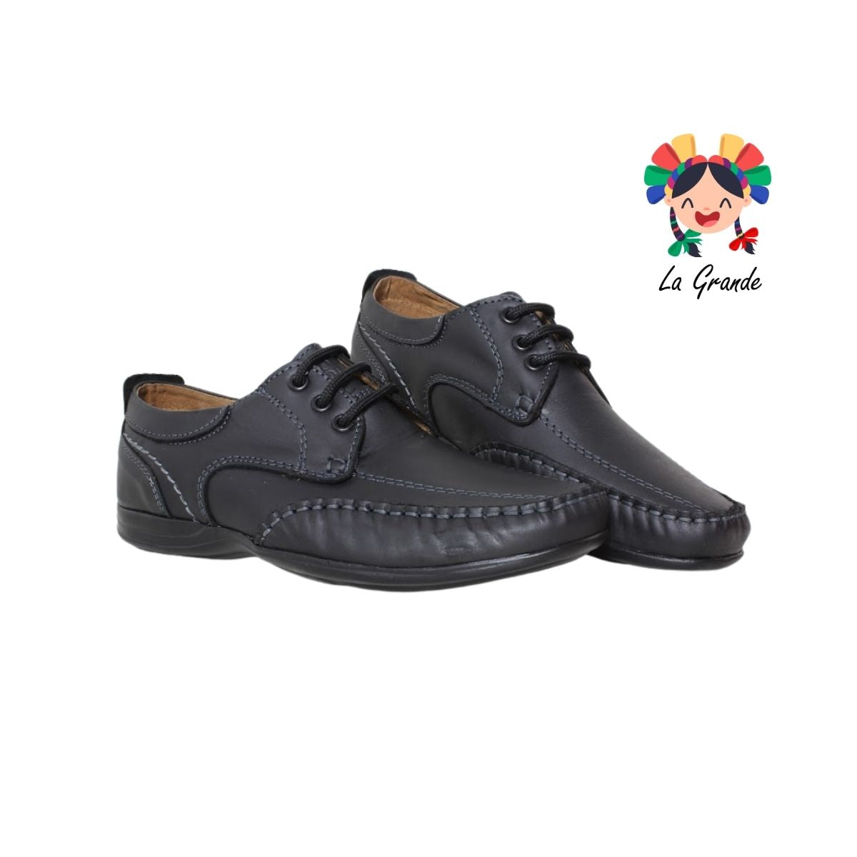910 PAOLO BRIGOLETTI Negro Napa Zapato Casual para Caballero