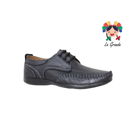 910 PAOLO BRIGOLETTI Negro Napa Zapato Casual para Caballero