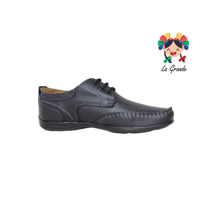 910 PAOLO BRIGOLETTI Negro Napa Zapato Casual para Caballero