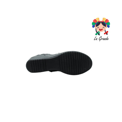 91241 GREEN LOVE Negro Piel Bota Larga para Dama