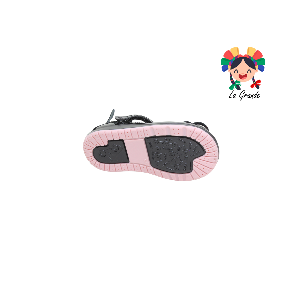 916 WIZZYZ Negro Charol Zapato Escolar para Bebé y Niña