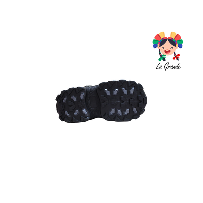 06 ISSUZU Oxford Negro Bota de Montaña para Niño