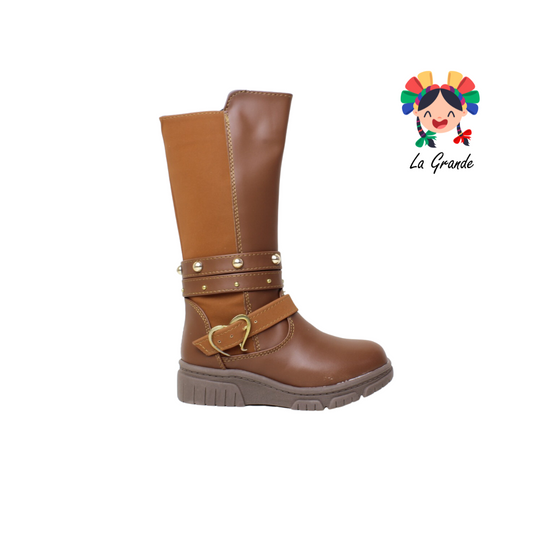 920 MIA C. Café Tan Bota Alta para Niña