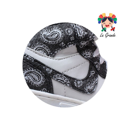 921 ROJO ARANDANO Blanco Negro Sintético Tenis Casual para Niña y Niño