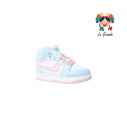 921 ROJO ARANDANO Rosa Cielo Charol Tenis Casual para Niña