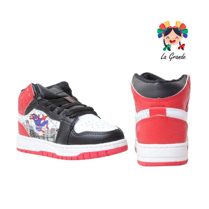 922 ARAÑA ROJO ARANDANO Ngo Rojo Bco Sint Tenis Casual para Niña y Niño