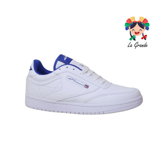924 APT Blanco Rey Piel Tenis Casual para Caballero