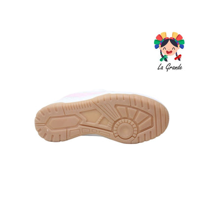 927 ROJO ARANDANO Blanco Maquillaje Tenis Casual para Dama