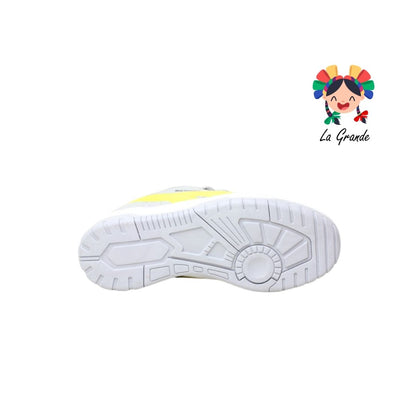 927 ROJO ARANDANO Gris Amarillo Tenis Casual para Dama y Joven