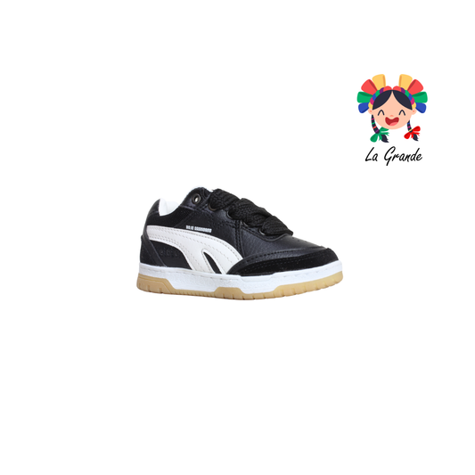 927 ROJO ARANDANO Negro Blanco Napa Tenis Casual para Niña, Niño y Caballero