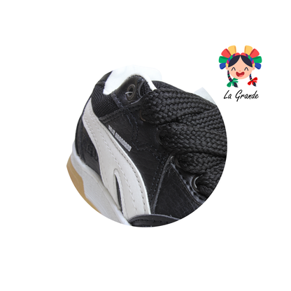927 ROJO ARANDANO Negro Blanco Napa Tenis Casual para Niña, Niño y Caballero