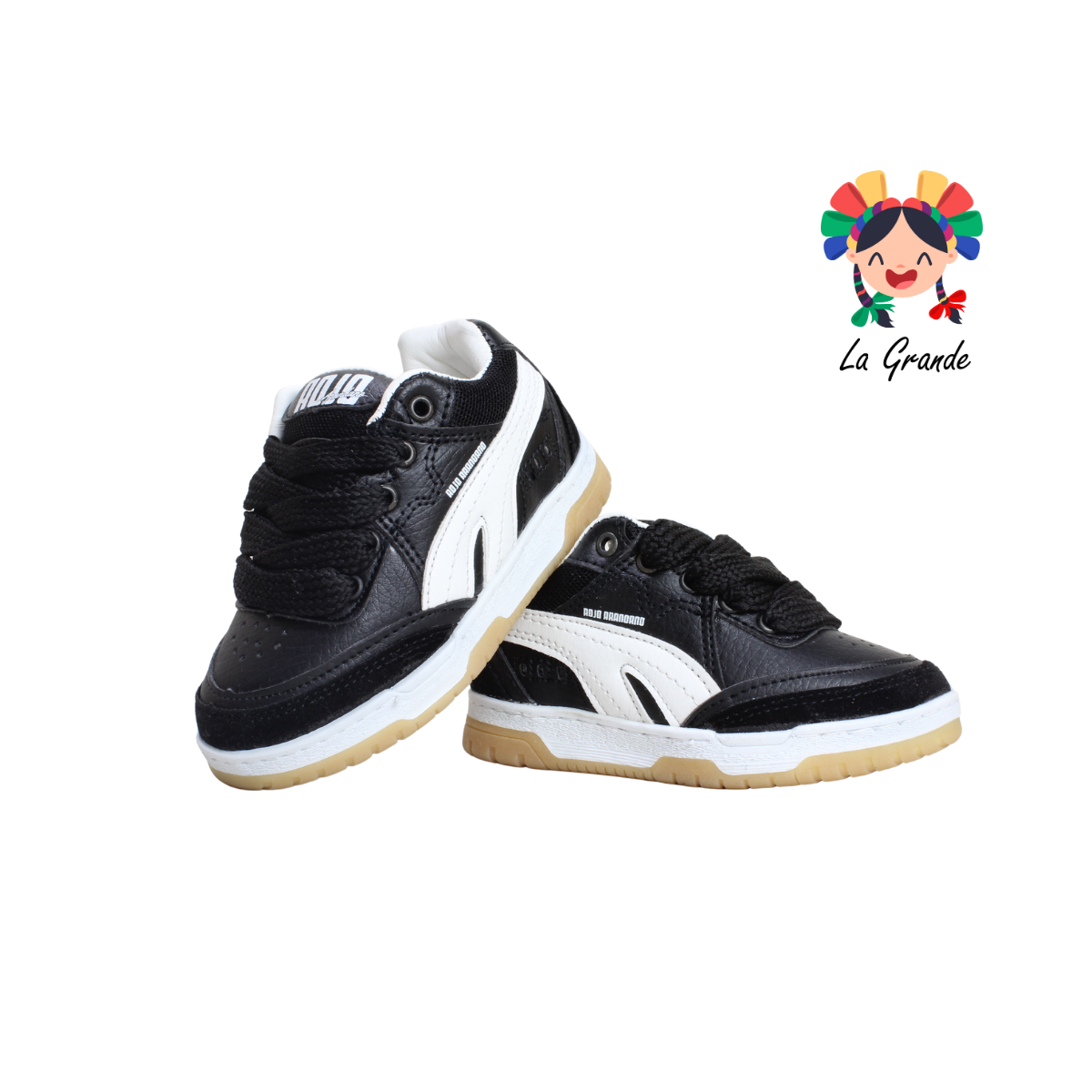 927 ROJO ARANDANO Negro Blanco Napa Tenis Casual para Niña, Niño y Caballero