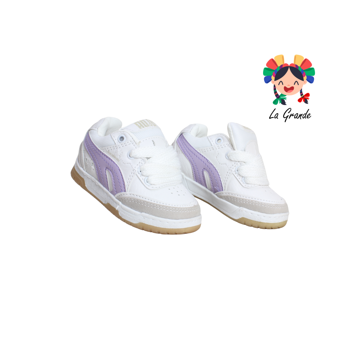 927 ROJO ARANDANO Bco Lila Liga Tenis Casual para Bebé y Dama