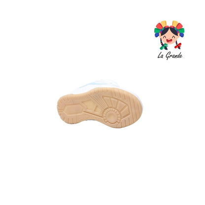 928 ROJO ARANDANO Blanco Cielo Napa Tenis Casual para Niña y Niño