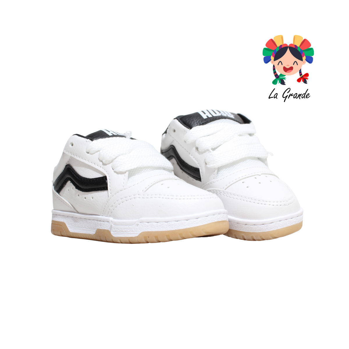 928 ROJO ARANDANO Blanco Negro Napa Tenis Casual para Niña y Niño