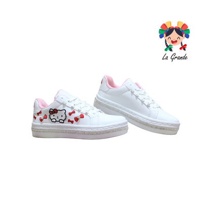 1607 FRIDAYS Blanco Blanco Sint Tenis Casual para Dama