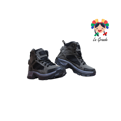 06 ISSUZU Oxford Negro Bota de Montaña para Niño