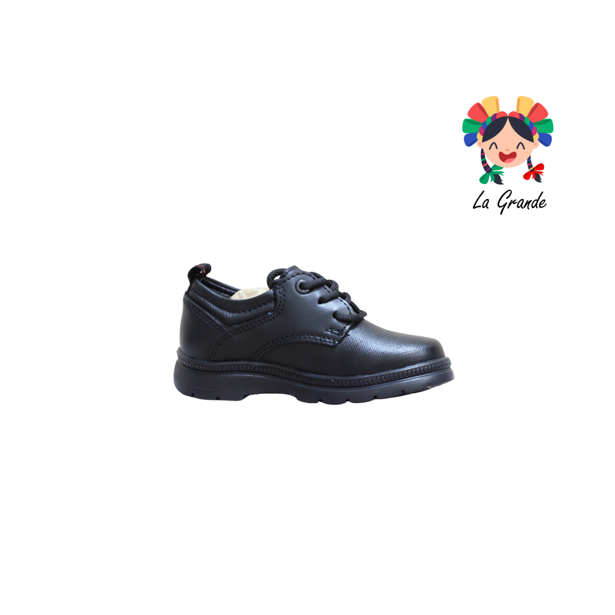 2259 CUSTOM Negro Rojo Napa Zapato Casual para Niño