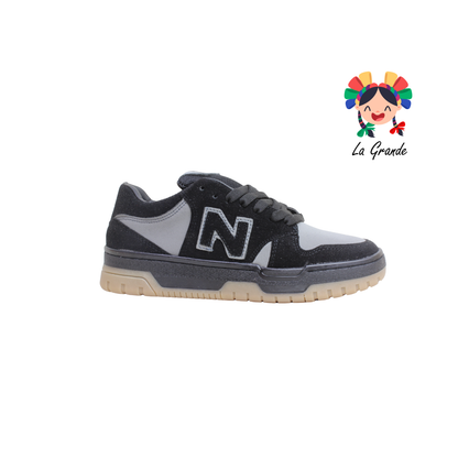931 ROJO ARANDANO Gris Negro Tenis Casual para Dama y Joven