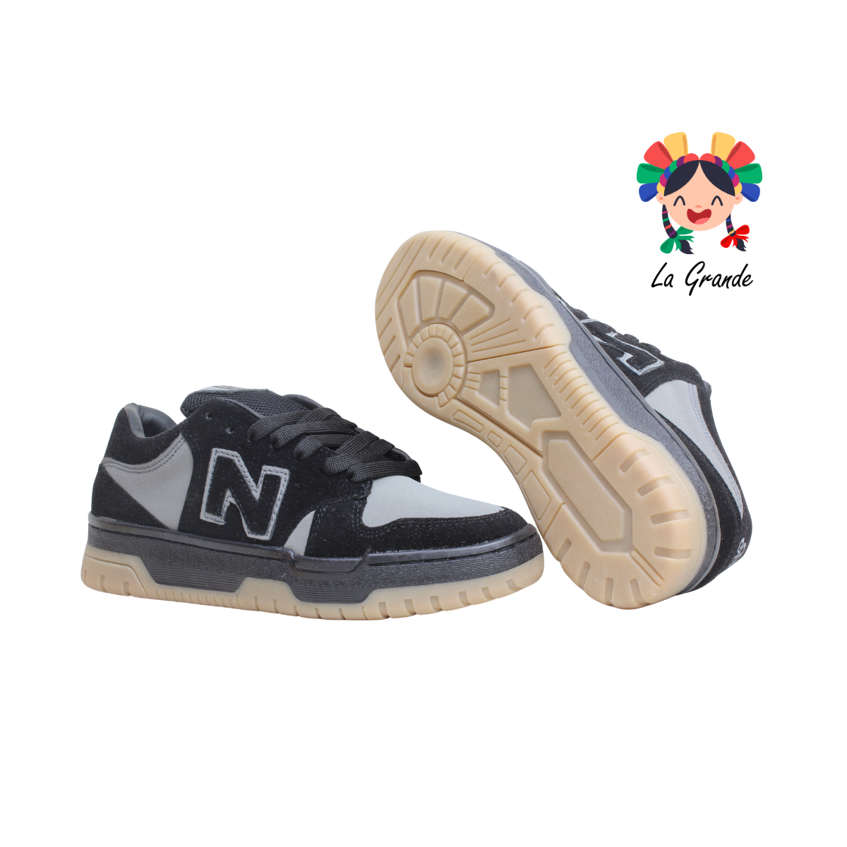 931 ROJO ARANDANO Gris Negro Tenis Casual para Dama y Joven