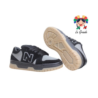 931 ROJO ARANDANO Gris Negro Tenis Casual para Dama y Joven