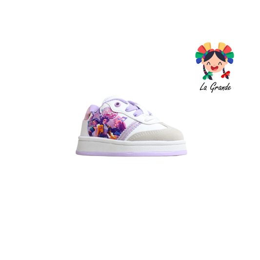 934 ROJO ARANDANO Bco Lila Rosa Napa Tenis Casual para Bebe