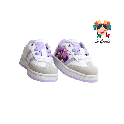 934 ROJO ARANDANO Bco Lila Rosa Napa Tenis Casual para Bebe