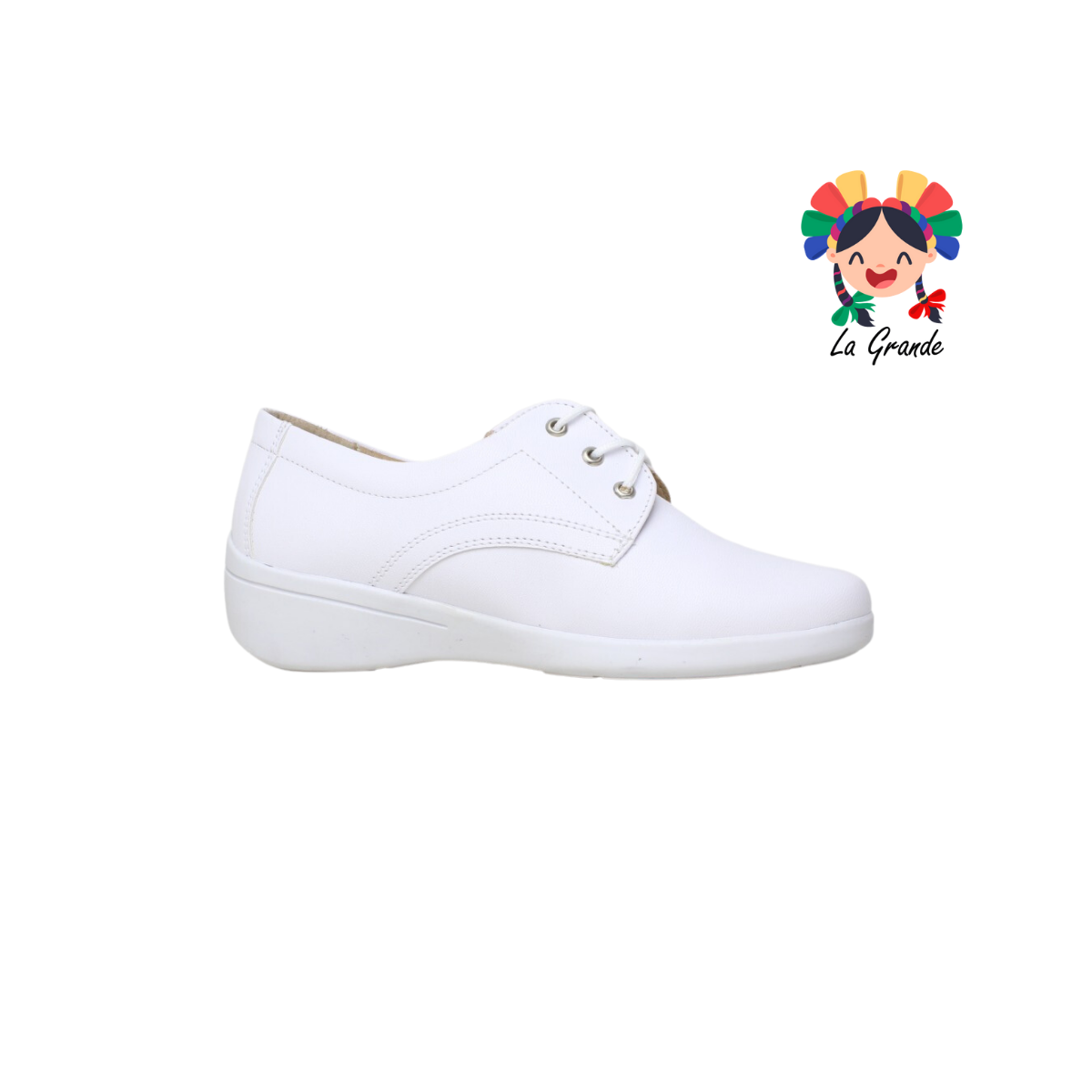 9405 ETNIA Blanco Sint Zapato Clínico de agujeta Dama