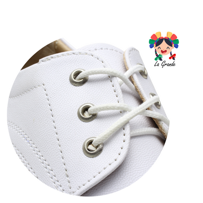 9405 ETNIA Blanco Sint Zapato Clínico de agujeta Dama