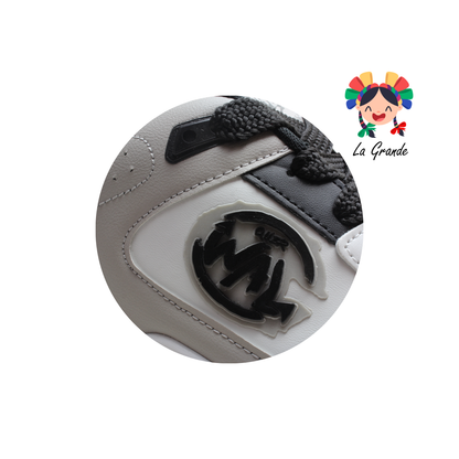 940 WALKQUIR Blanco Negro Tenis Casual para Caballero