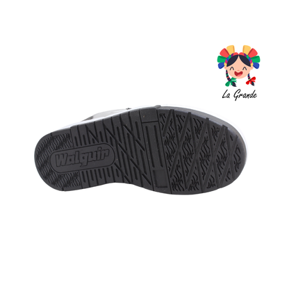 940 WALKQUIR Blanco Negro Tenis Casual para Caballero