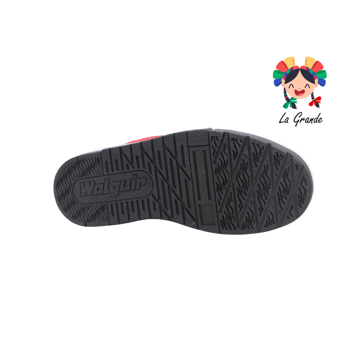 940 WALKQUIR Bco Ngo Rojo Tenis Casual para Caballero