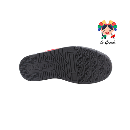 940 WALKQUIR Bco Ngo Rojo Tenis Casual para Caballero