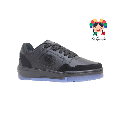 940 WALKQUIR Negro Cristal Tenis Casual para Caballero